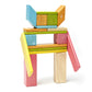 24 Piece Tegu Magnetic Wooden Block Set, Tints, 1-99 years old