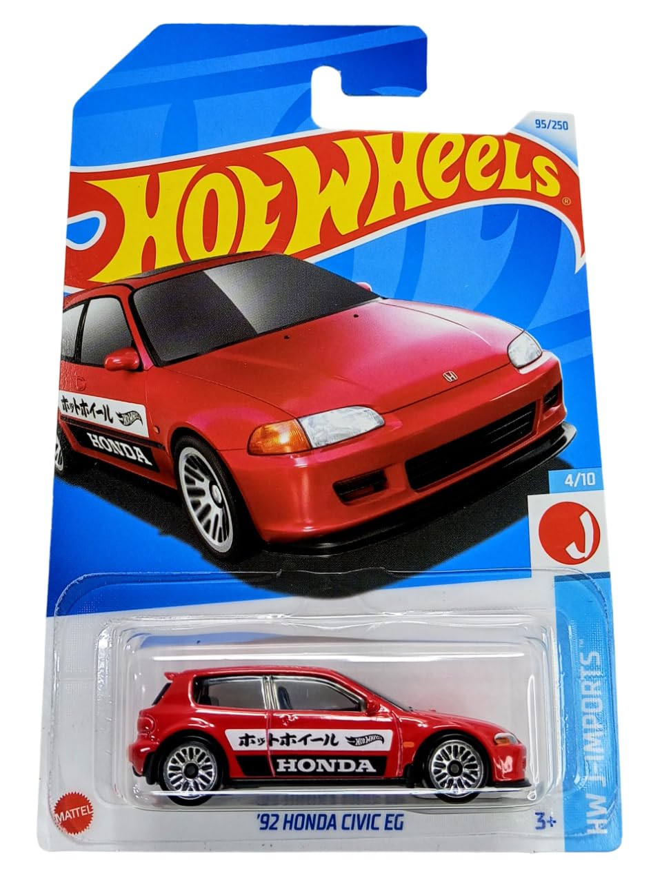 Mattel Hot Wheels 2024 - '92 Honda Civic EG, HW J-Imports [4/10] Red [95/250]