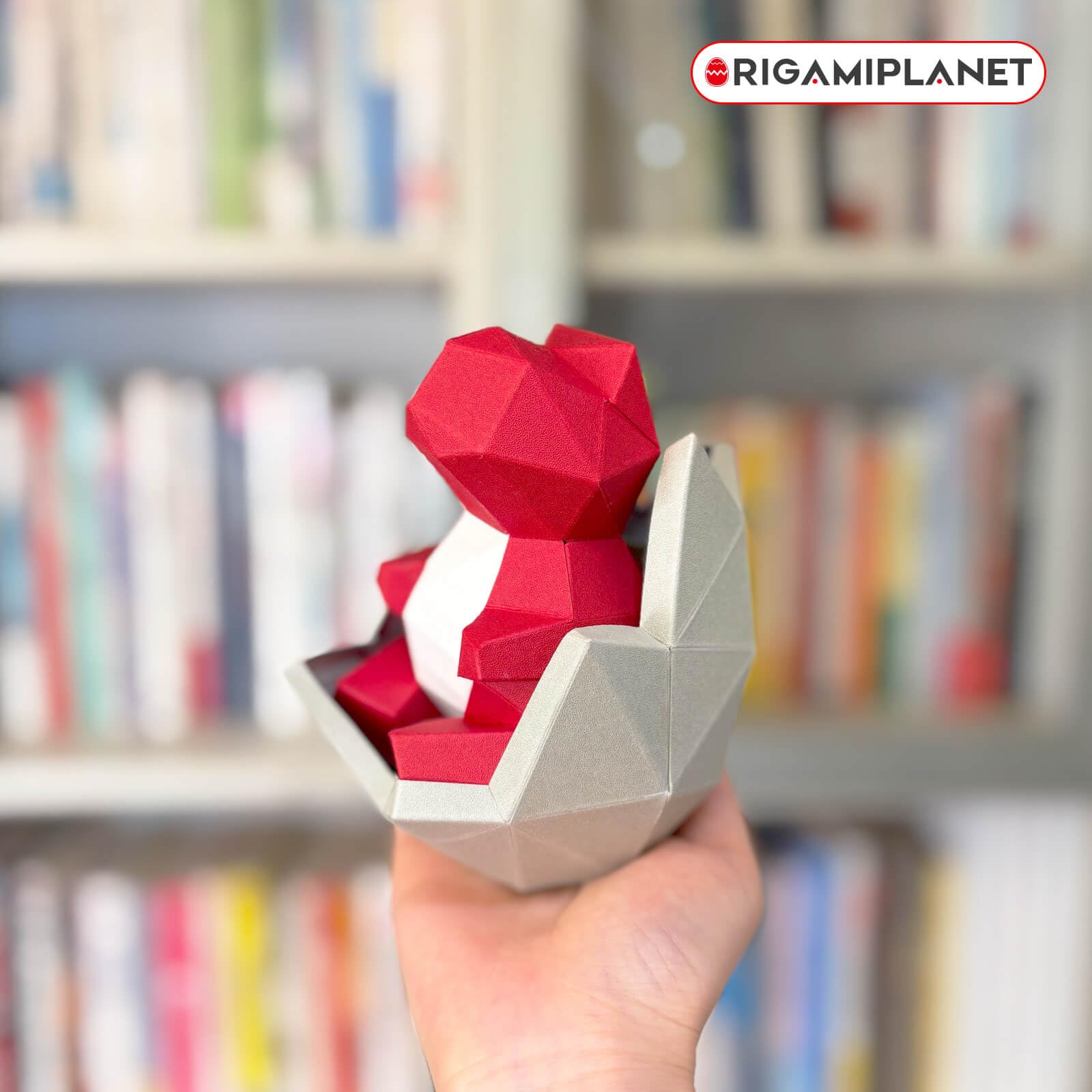 ORIGAMIPLANET 3D Dinosaur Origami Paper Craft Kit, Cute Dinosaurier-Baby DIY Pre-Cut 3D Papercraft for Teens & Adults, Creative Handmade Animal