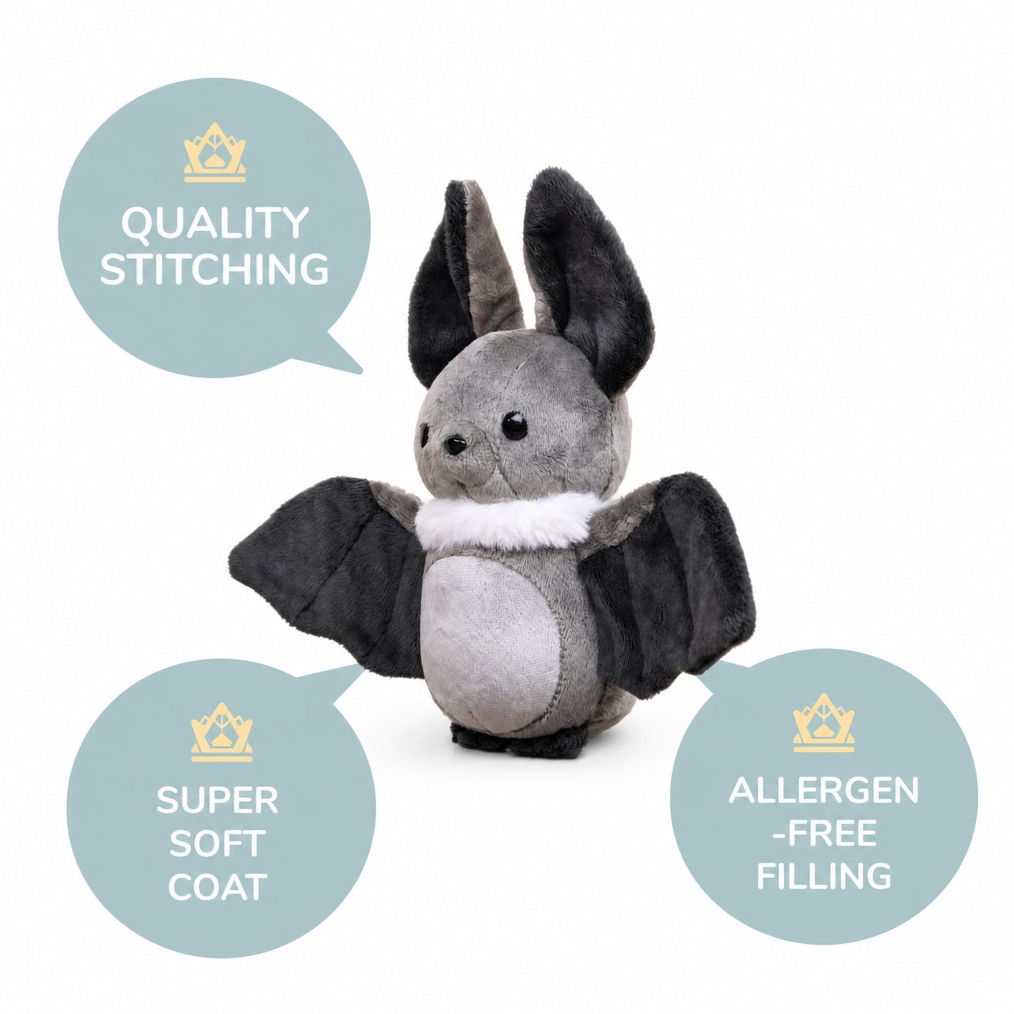 Bellzi Bat - Cute Stuffed Animal Plush Toy - Adorable Soft Bat Toy Plushies and Gifts - Perfect Present for All Ages - Batti