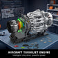 Mould King 10216 Turbojet Engine Building Sets, Mechanical Aviation Aircraft Engine Model Kit That Runs, Build Your Own STEM Model Engine, Gift