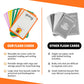 Sight Word Flash Cards - 100 Fry & Dolch Dry Erase Flash Cards with Markers for Kids Ages 4-8 - Reading Flash Cards, Writing & Spelling Practice