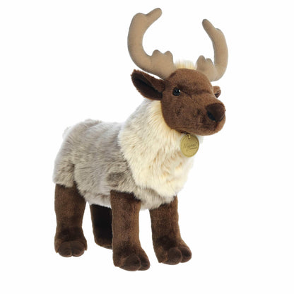 Aurora® Realistic Miyoni® Reindeer Stuffed Animal - Lifelike Details Make a Cherished Companion - Perfect for Decorating Bedrooms or Classrooms