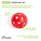 Champion Sports Scoop Ball and Catch Games, Lightweight Plastic Toss and Catch Sets for All Ages, 6 Sets