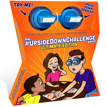 Vango The Original UpsideDownChallenge Game for Family & Kids - Complete Fun Challenges with Upside Down Goggles - 2-6 Players, Ages 8+ [Ultimate