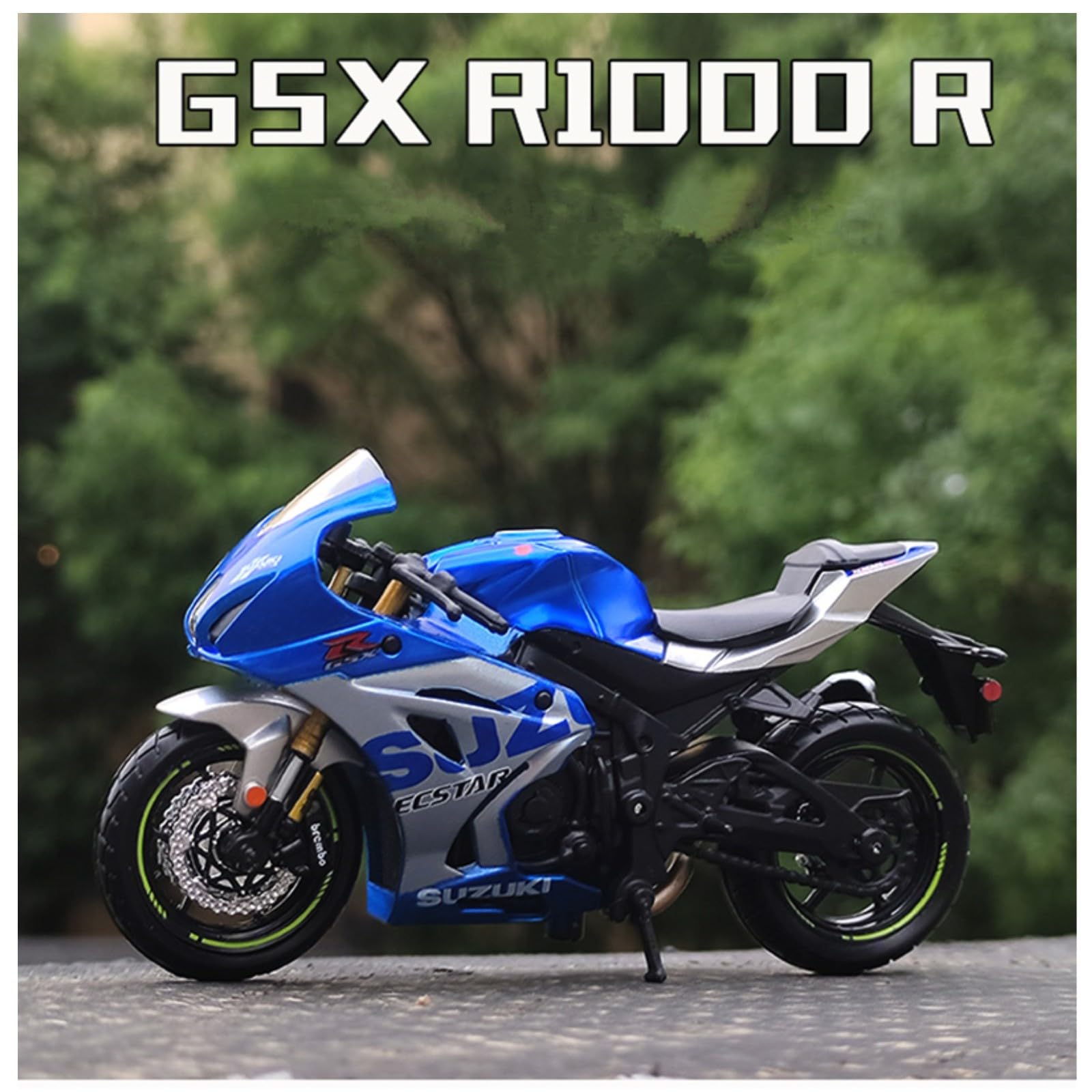 HTLNUZD 1/18 Racing Motorcycles Alloy Model for Suzuki GSX-R1000 R Static Die Cast Vehicles Collectible Display Gift