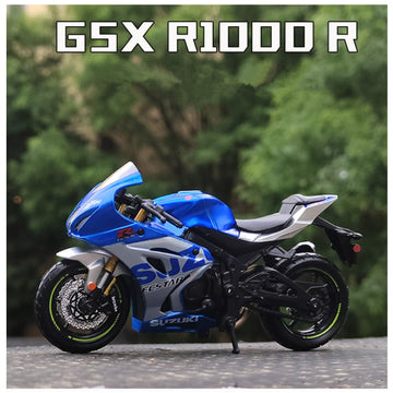 HTLNUZD 1/18 Racing Motorcycles Alloy Model for Suzuki GSX-R1000 R Static Die Cast Vehicles Collectible Display Gift