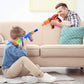 Kiddie Play Toy Foam Blasters Atomic Power Popper Air Ball Shooter (2 Guns)