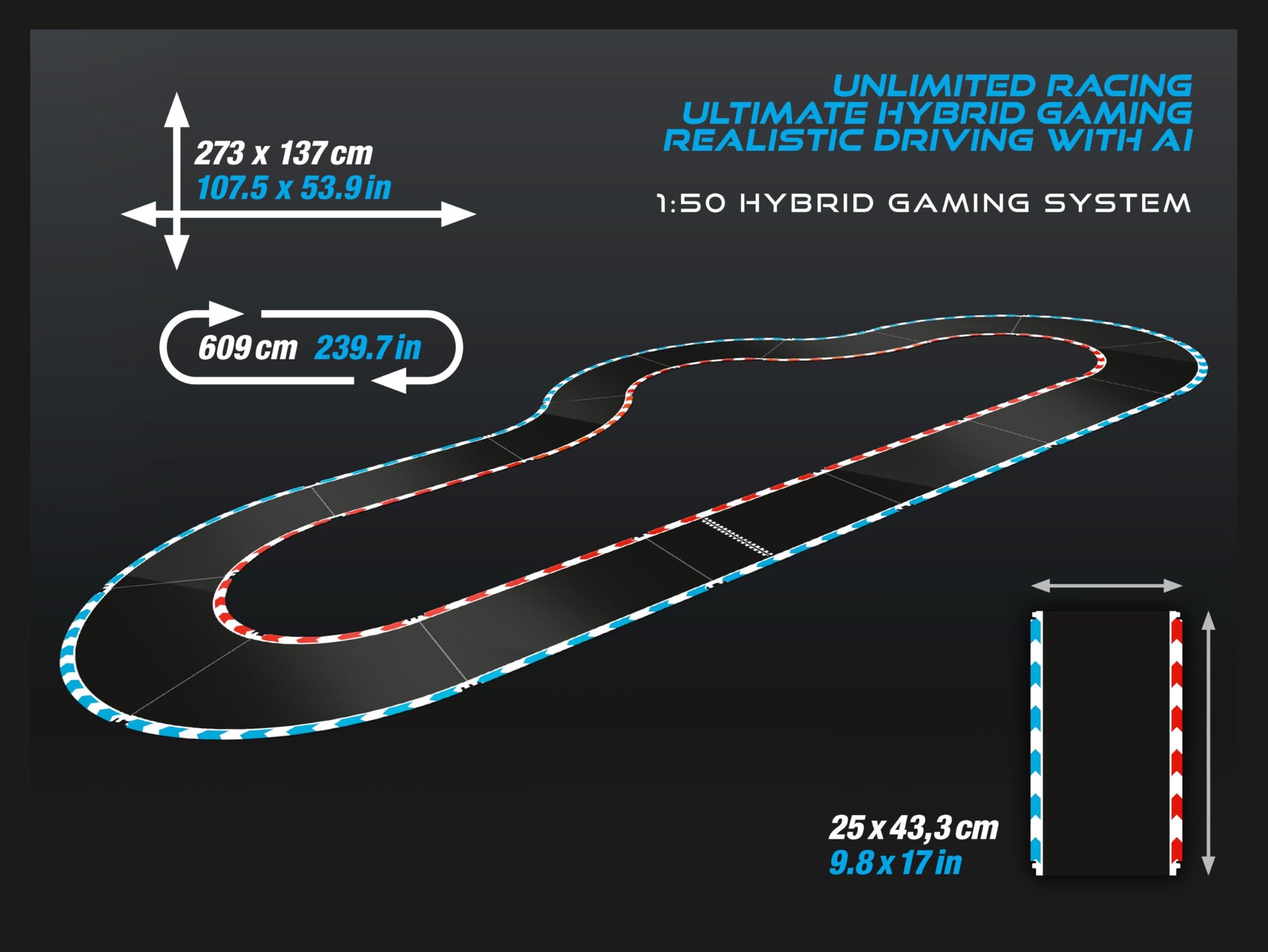 Carrera Hybrid Highway Challenge - Racing Fun of the New Generation - Legendary Porsche 911 GT3 R in 1:50 Scale - Hybrid Technology with AI Support