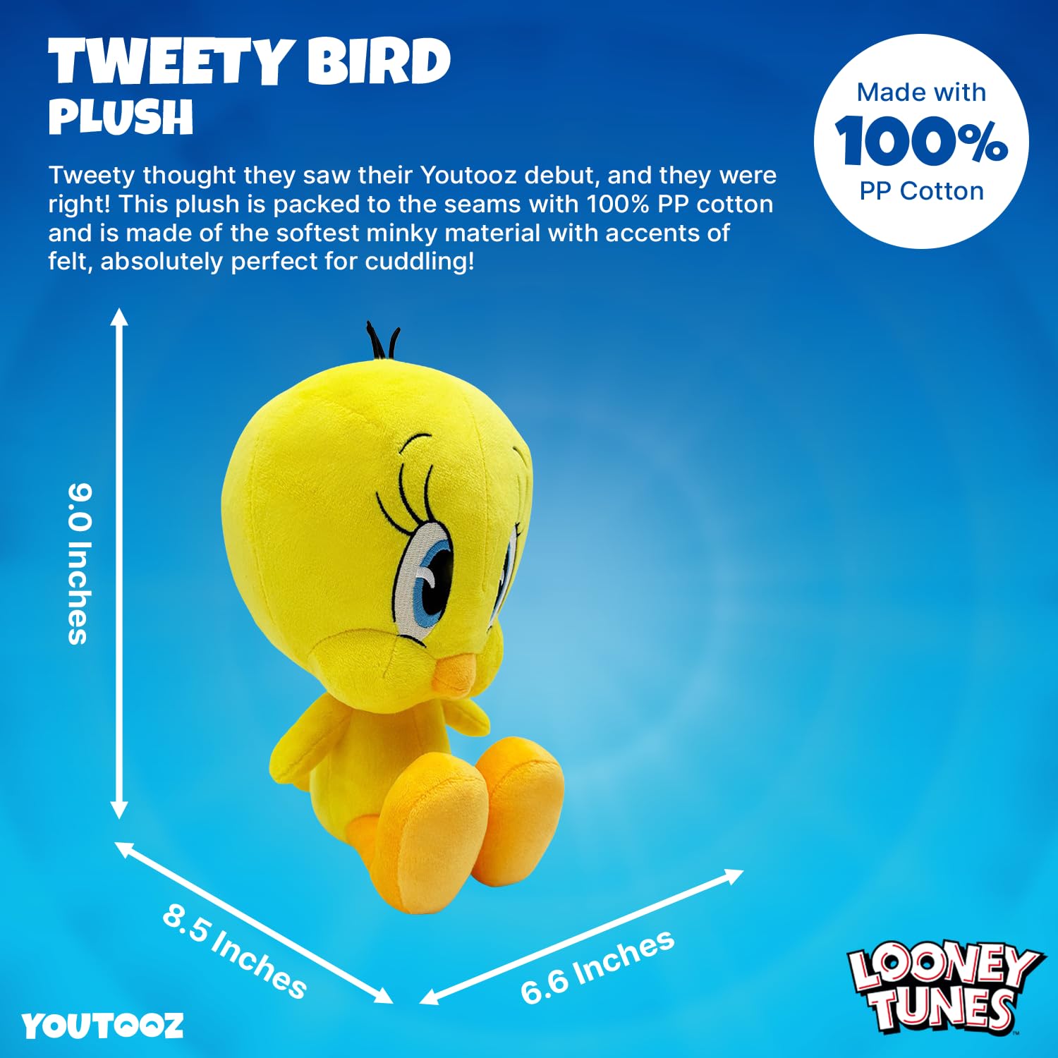 Youtooz Looney Tunes Tweety Bird 9" Plush