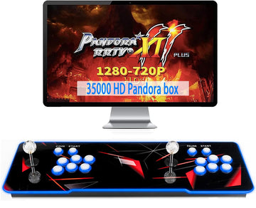 TOJASDN ? 35000 Games in 1 ? 70S Pandoras Box Arcade Game Console Retro Game Machine for Home PC & TV, 2-4 Players, 1280X720, Support 3D