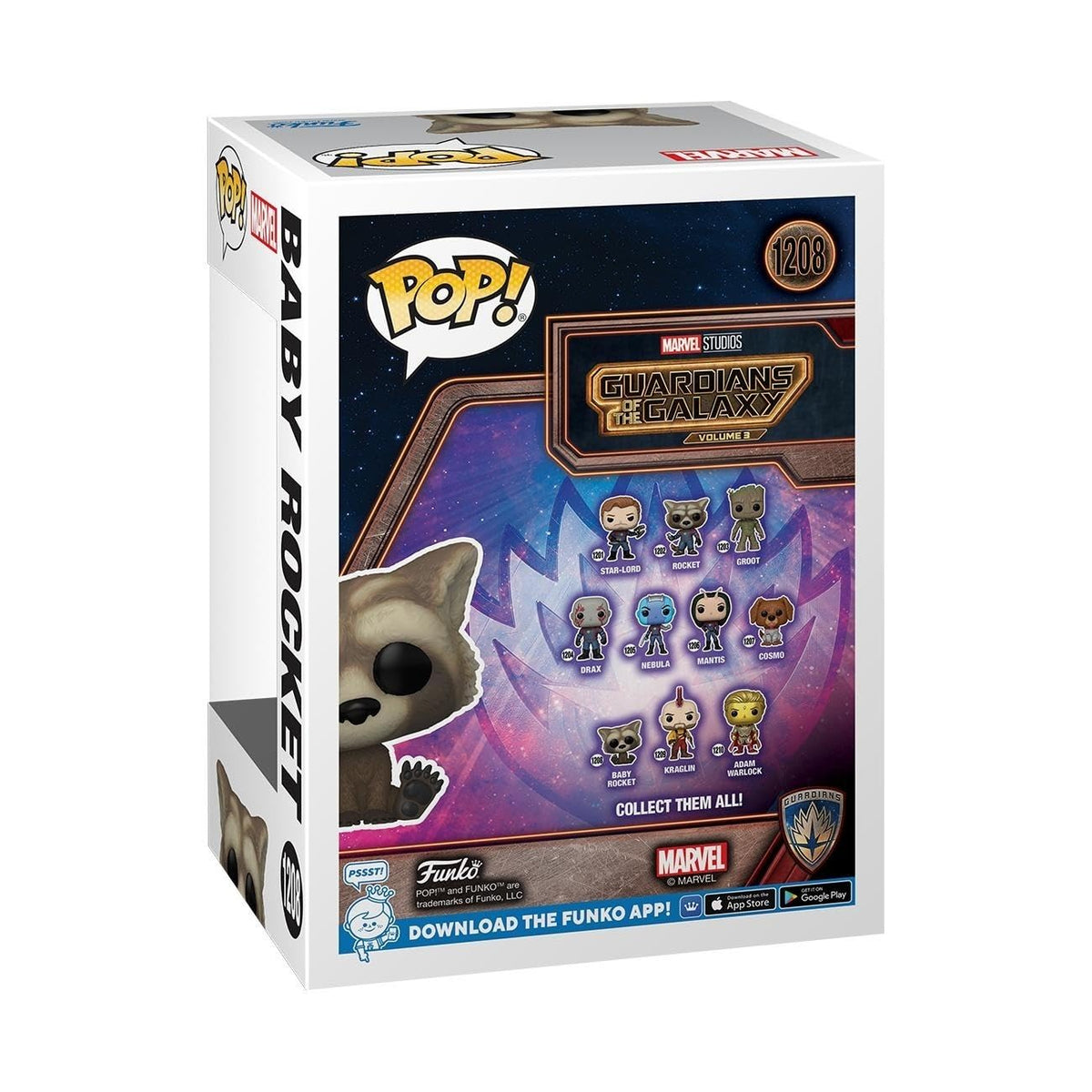 Funko POP! Marvel: Guardians of the Galaxy 3 - Rocket Raccoon (Baby)