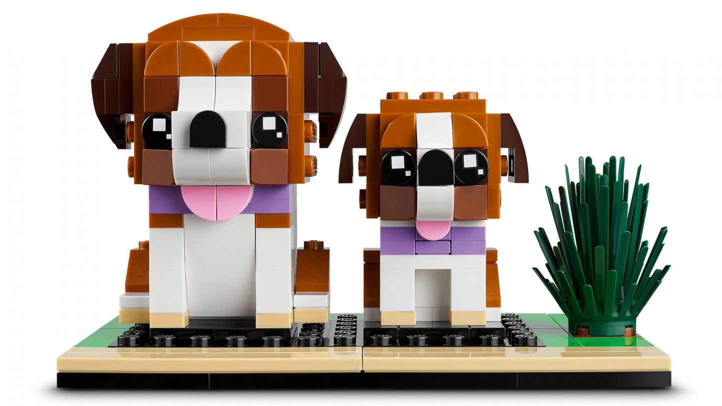 Lego BrickHeadz Saint Bernard Dog and Puppy Set 40543