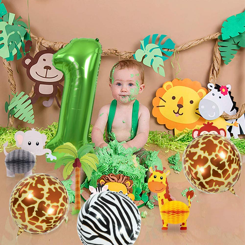 TONIFUL 40 Inch Large Green Numbers Balloons 0-9, Number 5 Digital 5 Helium Foil Mylar Big Number Balloons for 2026 Graduation New Year Eve Birthday