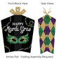 Big Dot of Happiness Mardi Gras - Table Decorations - Masquerade Party Fold and Flare Centerpieces - 10 Count