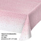 Creative Converting Rosé All Day Plastic Tablecloth, 54" x 102", Pink
