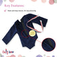 18 Inch Doll Gymnastics Outfit with Tumbling Mat - Emily Rose 4 Piece Gymnast Playset for American Girl Dolls, Includes Leotard, Gold Medal & Face