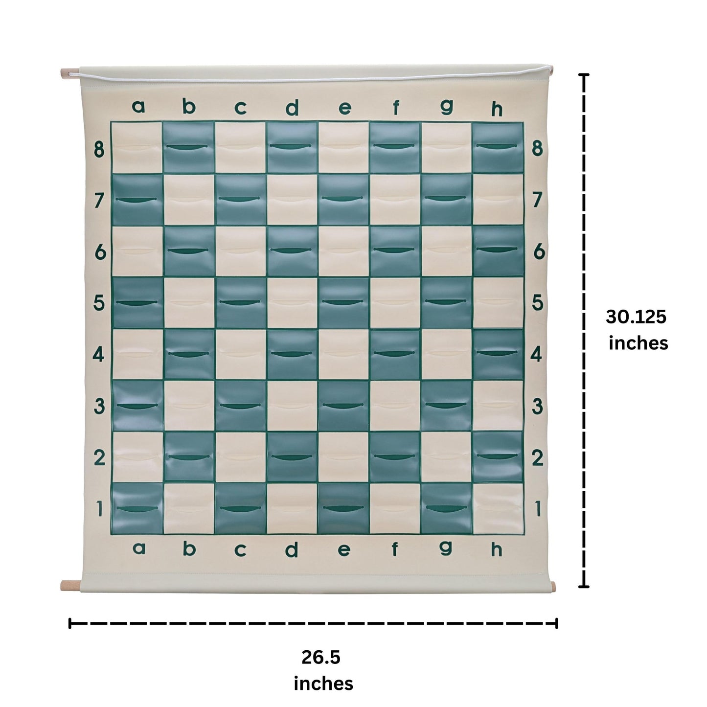 WE Games Standard Chess Teaching Demonstration Board - 27 in. with Chess Pieces Included, Portable Chess Club & Tournament Chess Set Training, Perfect