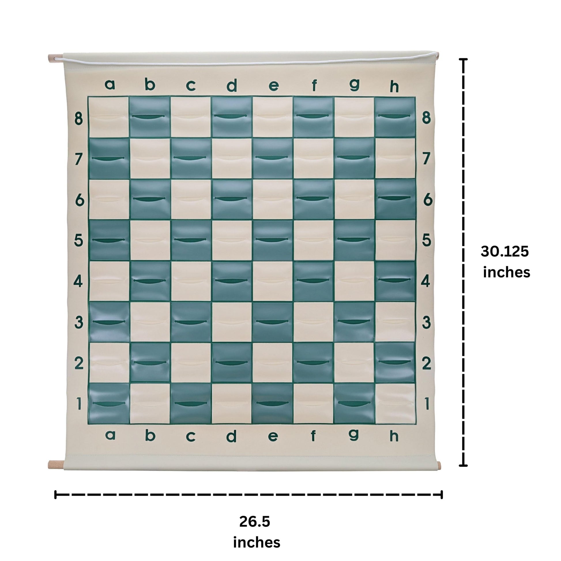WE Games Standard Chess Teaching Demonstration Board - 27 in. with Chess Pieces Included, Portable Chess Club & Tournament Chess Set Training, Perfect