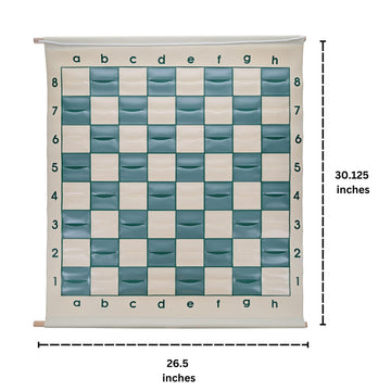 WE Games Standard Chess Teaching Demonstration Board - 27 in. with Chess Pieces Included, Portable Chess Club & Tournament Chess Set Training, Perfect