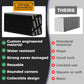 Ding Defend 110-Pack Trading Card Protector Shipping - 3.5 x 4.5 Inch Black Hobby Card Shipping Supplies w/Rounded Corners, Lightweight & Reusable for