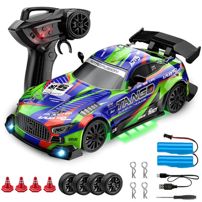EOQIFJM RC Car for Kids, 1:24 4WD High Speed Remote Control Drift Car