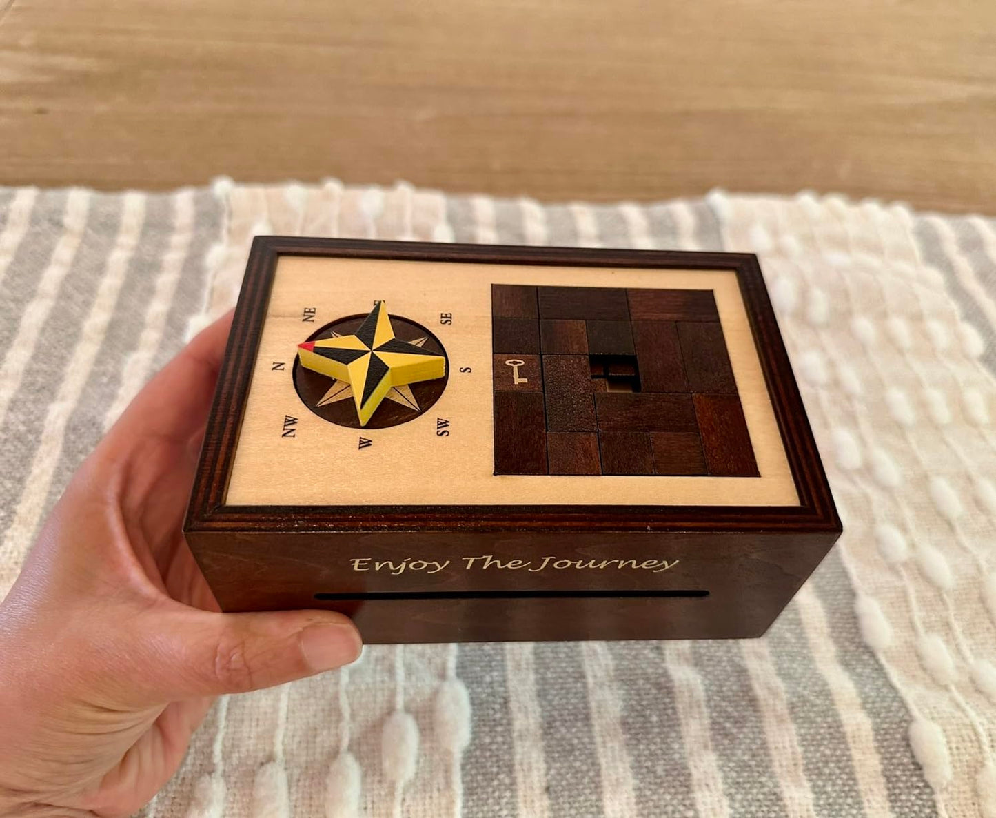 Navigation Enigma Secret Puzzle Box Money & Gift Card Holder IQ Escape Box