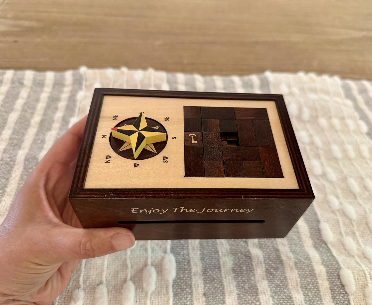 Navigation Enigma Secret Puzzle Box Money & Gift Card Holder IQ Escape Box
