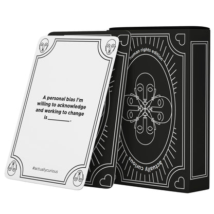 Actually Curious Human Rights Edition - Human Rights Conversation Cards, Social Justice Card Game, 52 Deep Conversation Questions & Discussion Prompts
