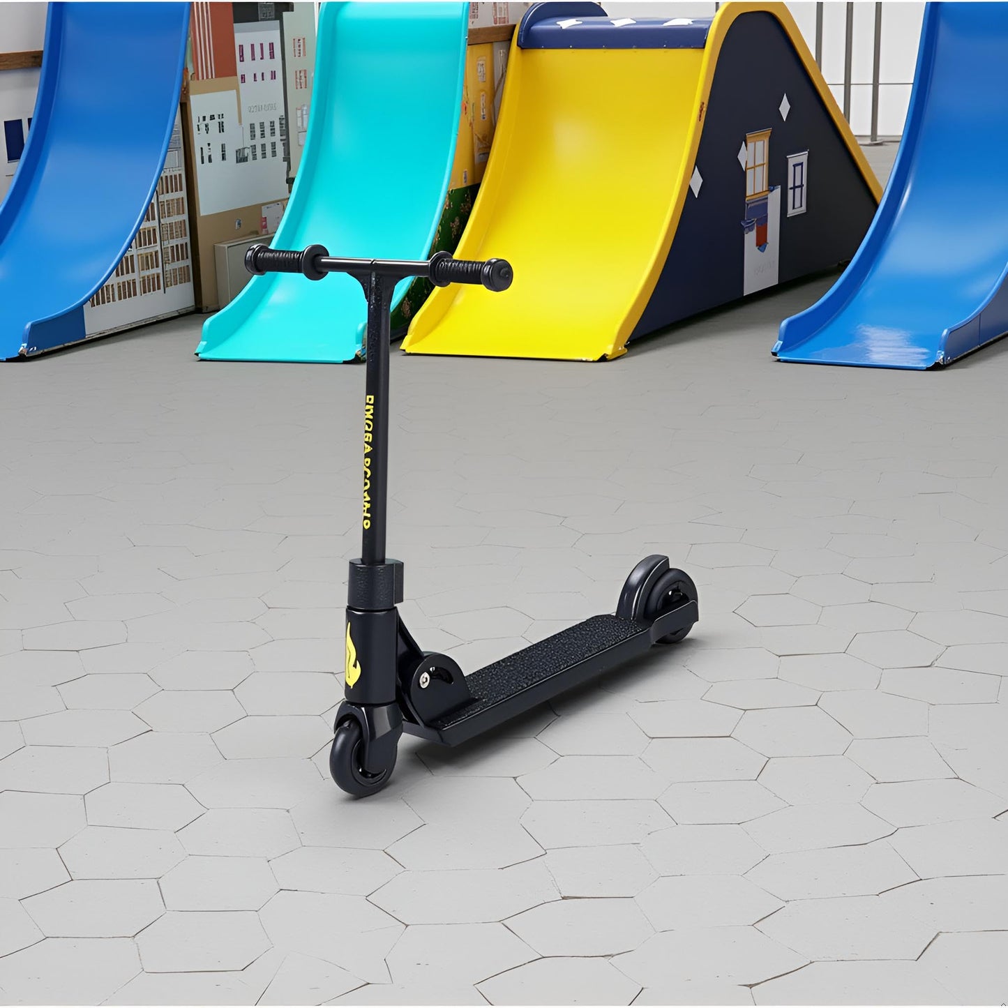 2Pcs Finger Scooter - 2-Wheeled Scooter - Foldable Finger BMX with Brake | Finger Board Accessories for Teen | Educational Finger Toys | Non-Slip Fun