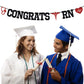 Congrats RN Banner, Future Nurse/BSN/NP, Big Nurse Energy, 2026 Nursing School Survivor Graduation Party Decorations Supplies, Black Glitter