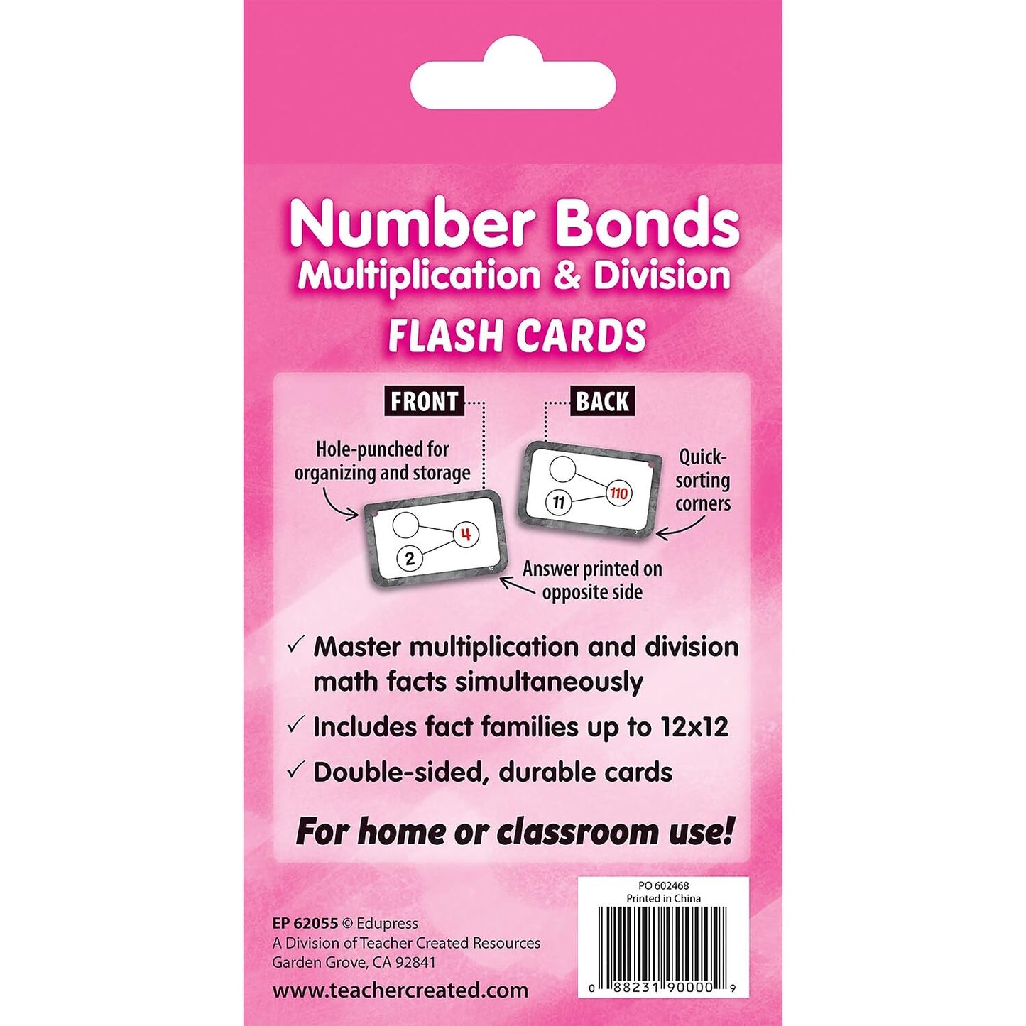 Teacher Created Resources Number Bonds Flash Cards - Multiplication & Division (EP62055)