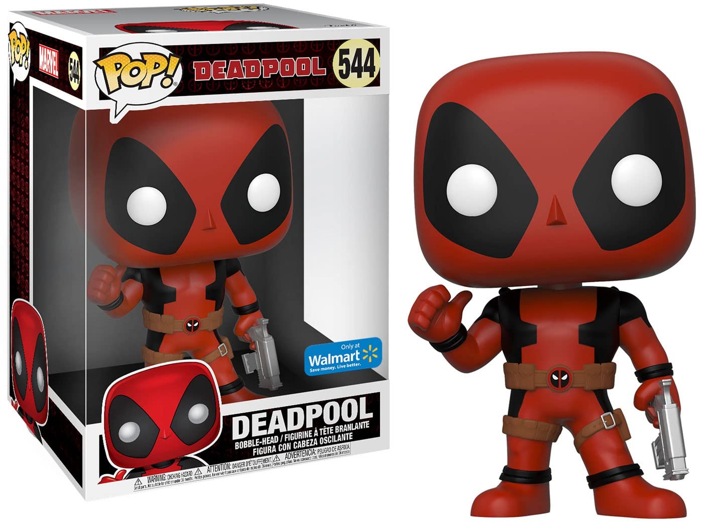 Funko POP! Marvel Deadpool Exclusive 10-Inch Vinyl Bobble Head #544 [Super-Size]