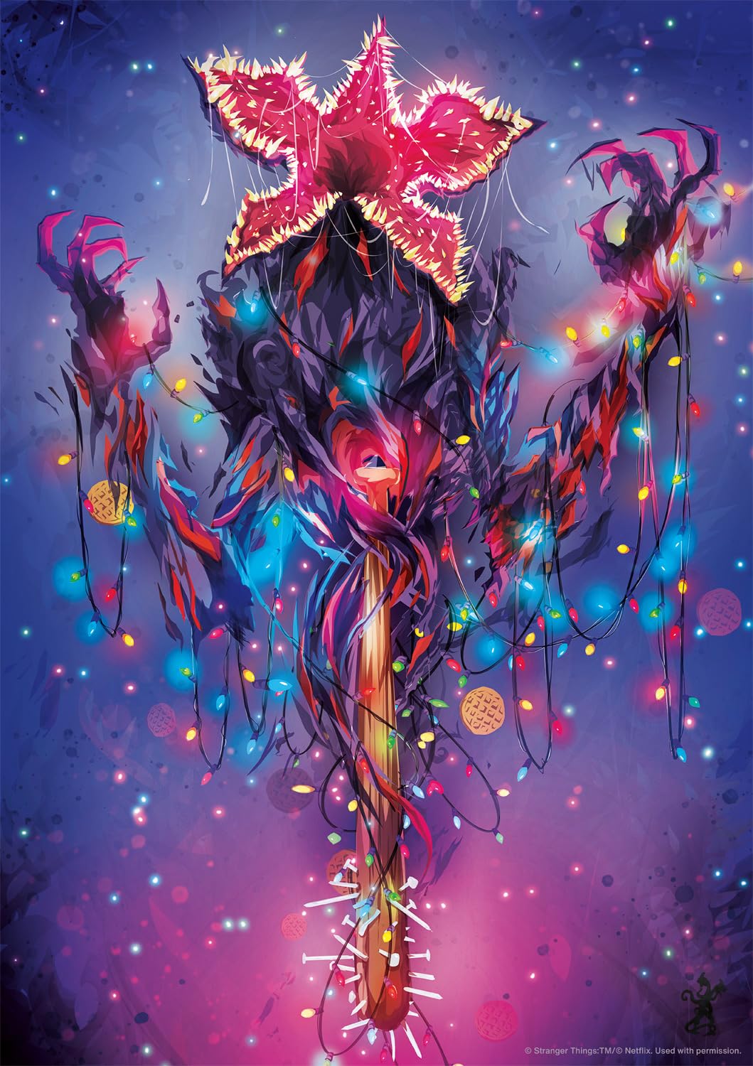 Buffalo Games Stranger Things Merch, Demogorgon Lights, 500 Piece Puzzle
