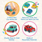 Battat Wonder Wheels Mini Toy Cars, Mini Riders 6-Car Play Set