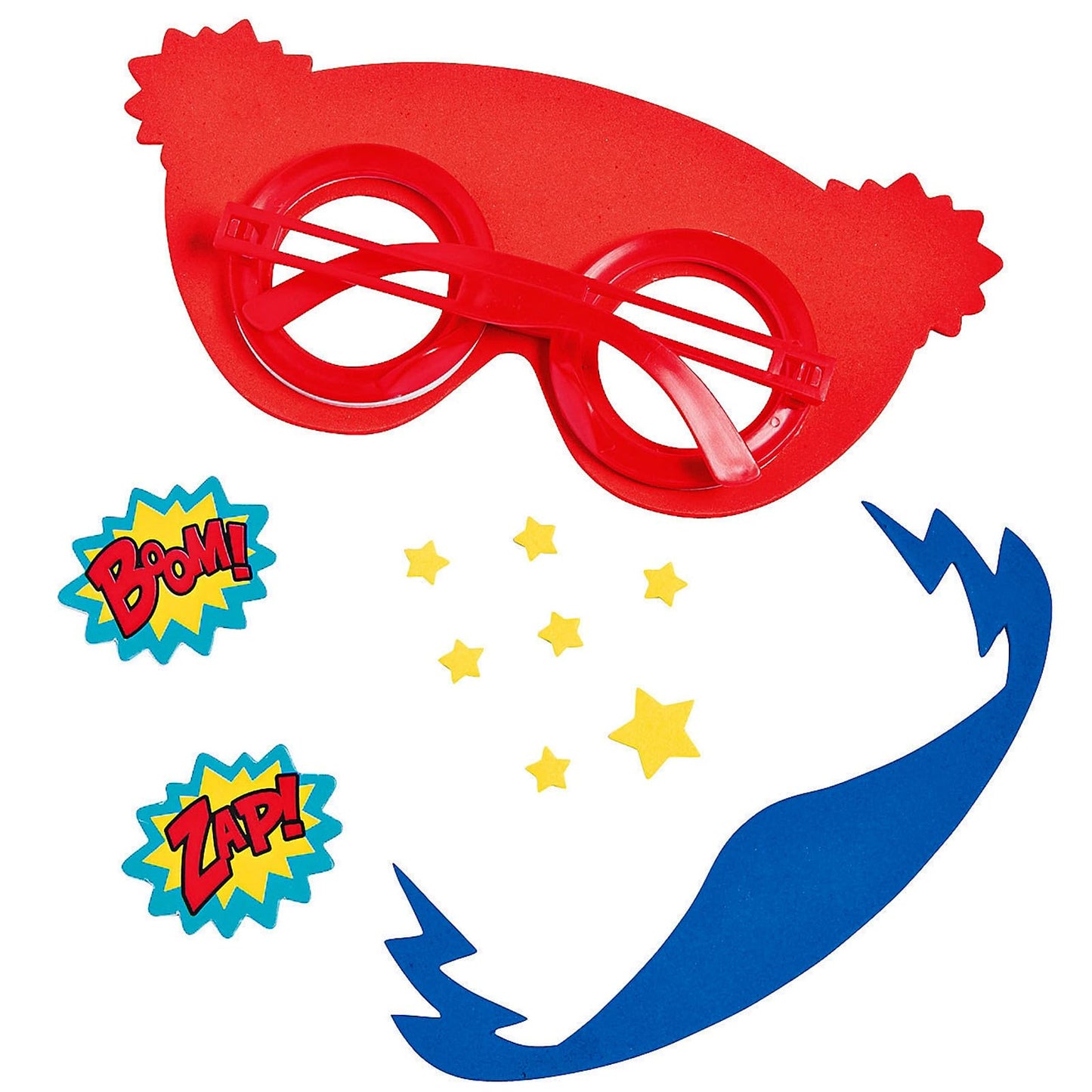Kids Superhero Foam Glasses Craft Kit -12 - Crafts for Kids and Fun Home Activities