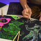 Marvin's Magic Scratch Art Kit for Kids - Rainbow Sheets - Age 5-12