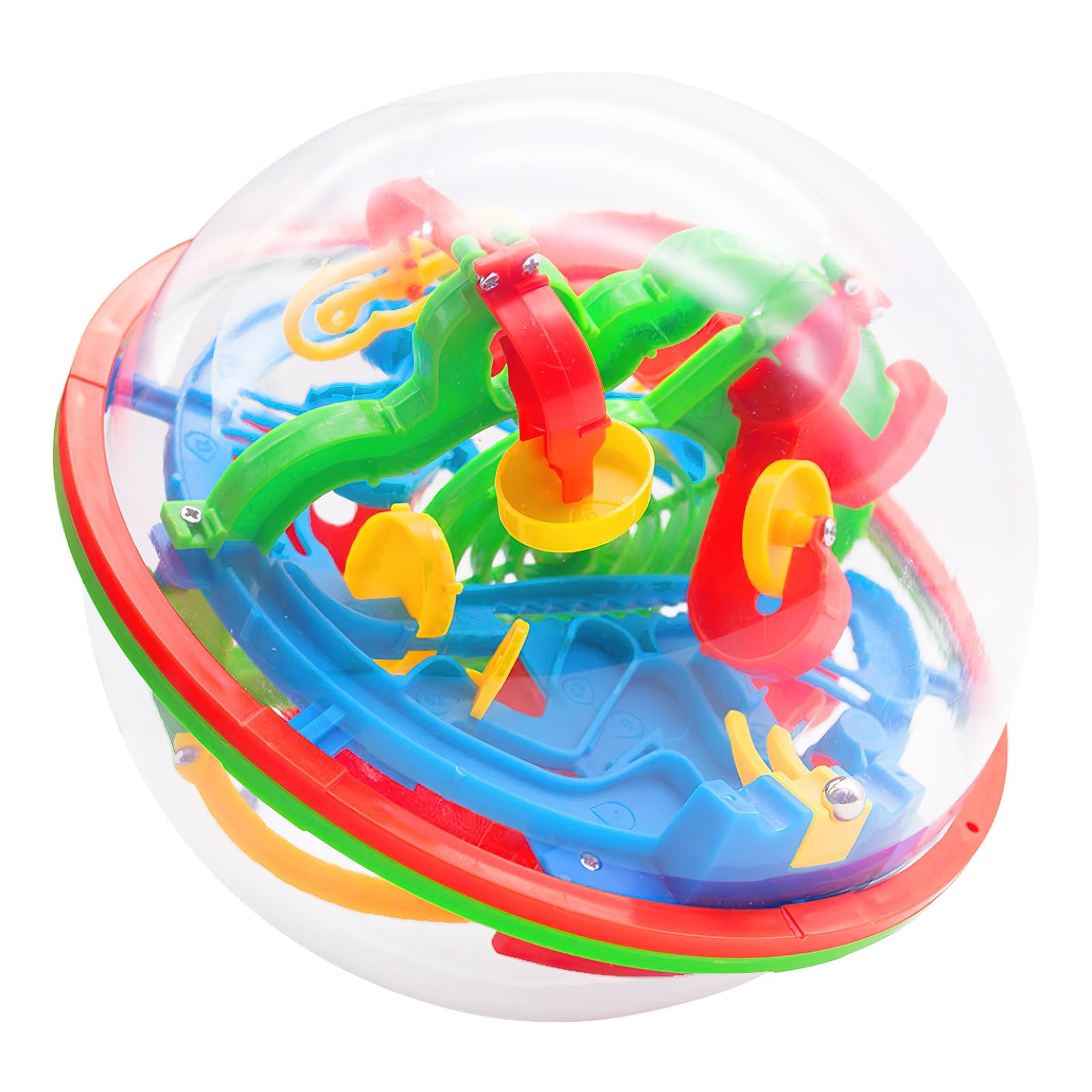 3 Otters 3D Maze Ball Puzzle, 6.9-7.5 Inch Brain Teaser Puzzle Sphere