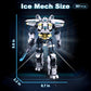 HIGH GODO Ice Warrior Mech Building Set, Cool City Protector Battle Model for Adults Teens 14+, Creative Action Robot Gifts Perfect for Christmakis