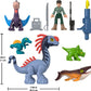 Fisher-Price Imaginext Jurassic World Rebirth Action Figure Set with 1 3-inch Human, 5 Dinosaurs, Toy Launcher & Accessories
