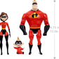 Mattel Disney and Pixar The Incredibles Storyteller Set with 3 Action Figures, Super Family Collectible Toy Pack with Mr Incredible, Elastigirl