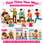 Beverly Hills Sweet Li’l Family Bendable Mini Dollhouse Figures | Set of 9 Grandpa, Grandma, Mom, Dad, Sister, Brother, Toddler, Twin Boy & Girl