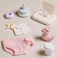 LullaBaby - 9 Pieces Changing Set - Diaper, Baby Wipes & Stacking Rings -14-Inch Baby Doll Accessories - Pretend Play 2+ Years - Play & Care Set