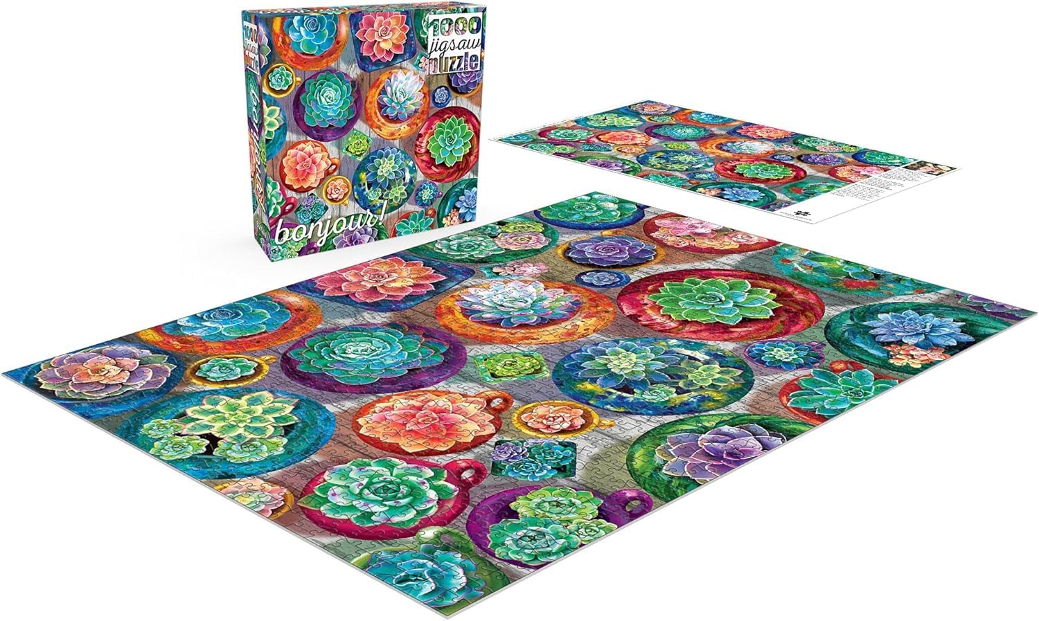Buffalo Games - Succulent Selection - 1000 Piece Jigsaw Puzzle for Adults