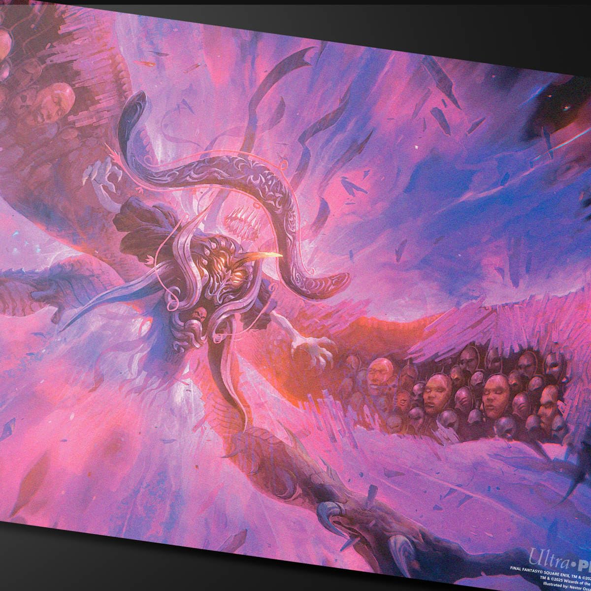 Ultra PRO - Final Fantasy x Universes Beyond Emet-Selch, Unsundered/Hades, Sorcerer of ELD Double-Sided Playmat for Magic: The Gathering | Card Game