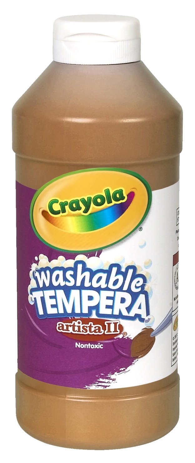 Artista II Washable Tempera Paint, Brown, 16 oz