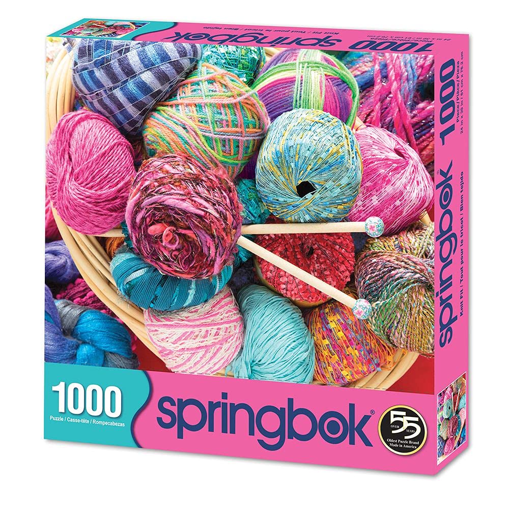 Springbok's 1000 Piece Jigsaw Puzzle Knit Fit - Made in USA, 24" x 30"