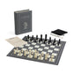 WS Game Company Chess Vintage Bookshelf Edition, Classic Strategy Game Set in Linen Wrapped Book Box & Slipcase - Full Size Folding Board, Wooden