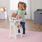 Badger Basket Wooden Baby Doll High Chair - Fits 18" Dolls - Includes Tray, Bib & Free Personalization Kit - Best for Toddler Girls for Pretend Play