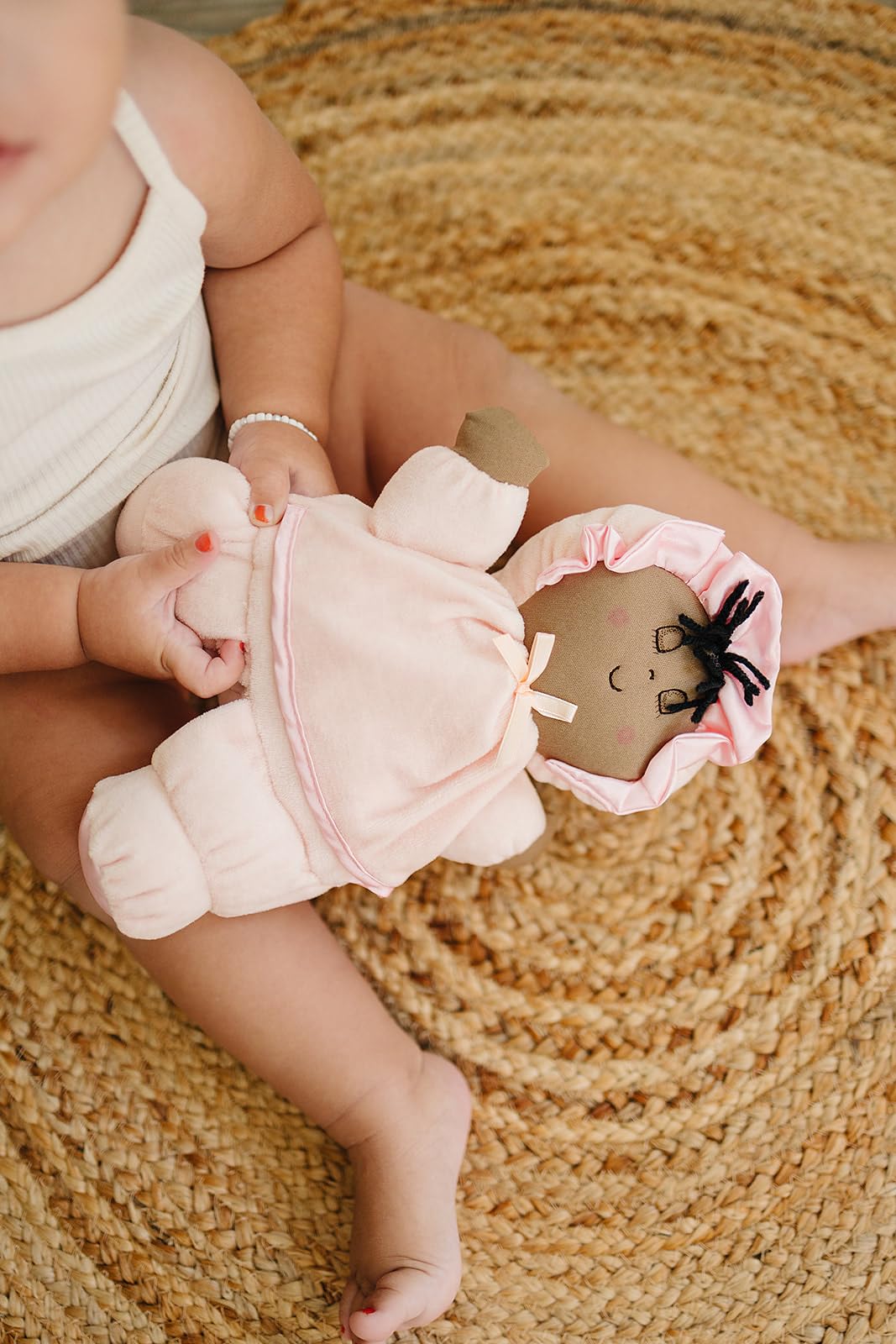 Genius Baby Toys Soft Baby Doll, Multicultural Skin Tones for Black, Brown, Multiracial & Asian Babies, No Hard Parts, Machine Washable, Nontoxic